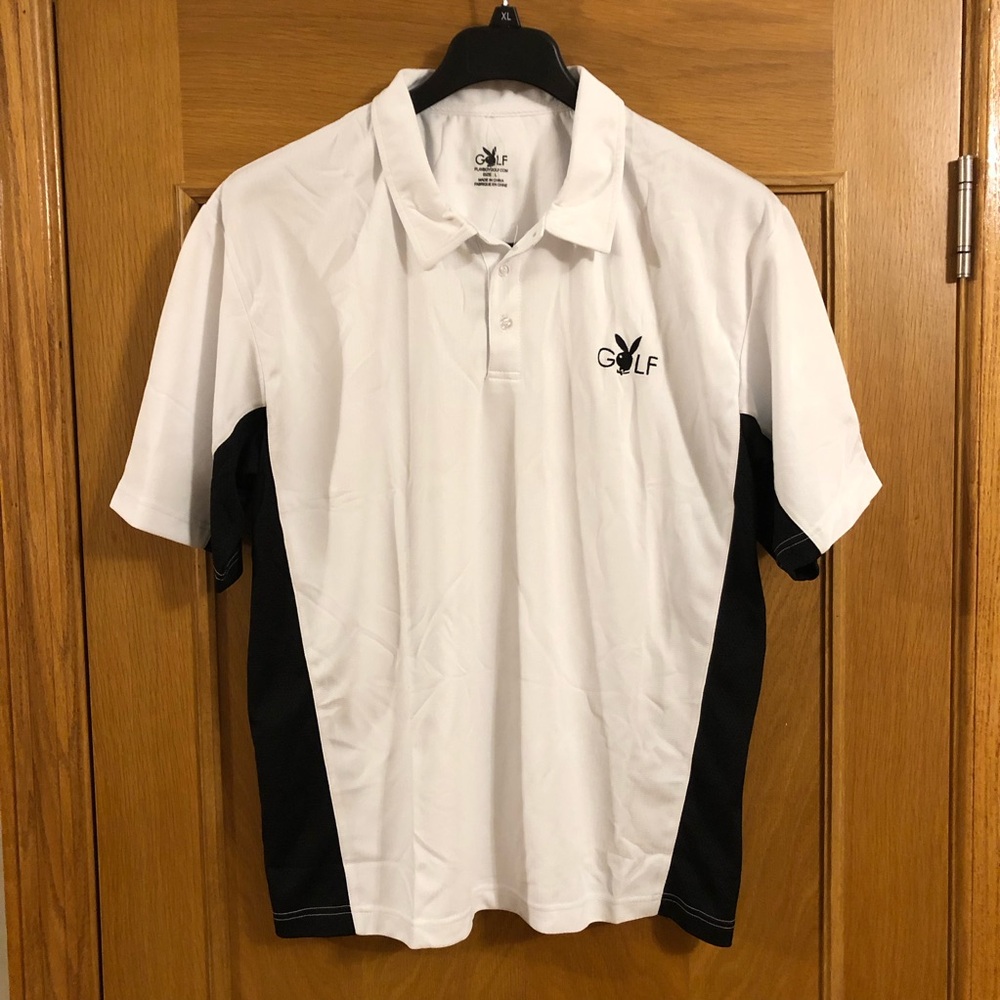 NWT Men's PLAYBOY GOLF Polo Shirt Size L